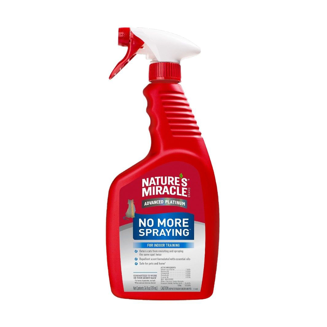 Засіб-спрей для котів 8in1 Nature's Miracle JFC No More Spraying від повторних міток, 709 мл